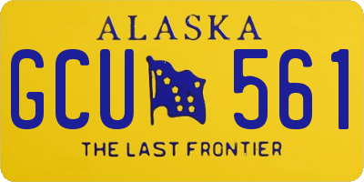 AK license plate GCU561