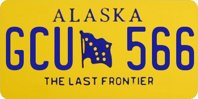 AK license plate GCU566
