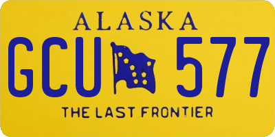 AK license plate GCU577