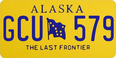 AK license plate GCU579
