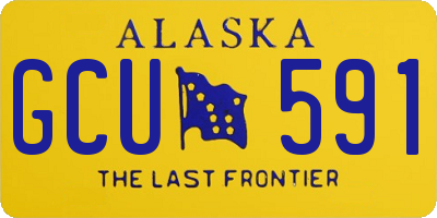 AK license plate GCU591