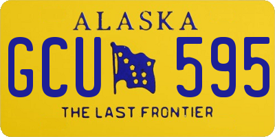 AK license plate GCU595