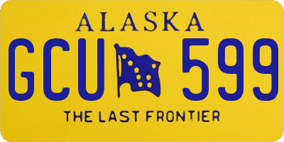 AK license plate GCU599
