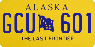 AK license plate GCU601