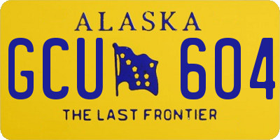 AK license plate GCU604