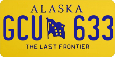 AK license plate GCU633