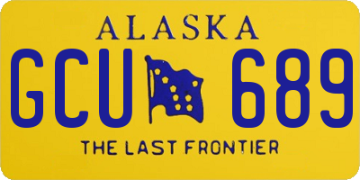 AK license plate GCU689