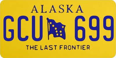 AK license plate GCU699