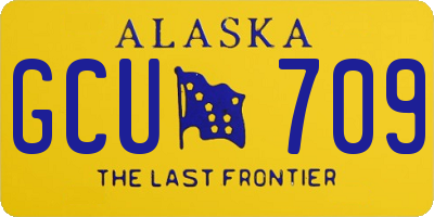 AK license plate GCU709