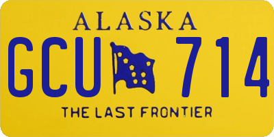 AK license plate GCU714