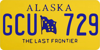 AK license plate GCU729