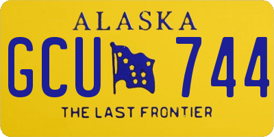 AK license plate GCU744