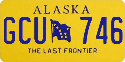 AK license plate GCU746
