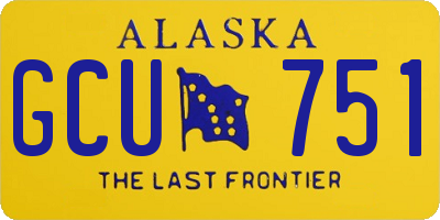 AK license plate GCU751