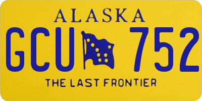 AK license plate GCU752