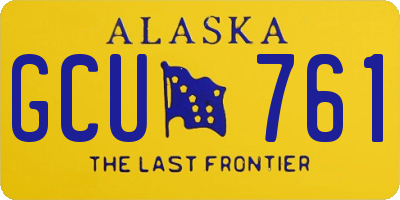 AK license plate GCU761