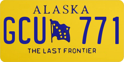 AK license plate GCU771