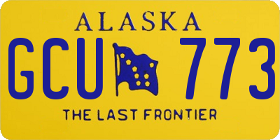 AK license plate GCU773