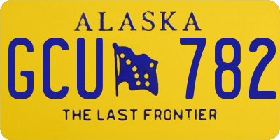 AK license plate GCU782