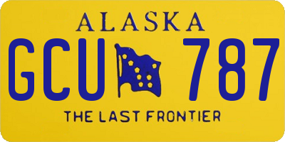 AK license plate GCU787