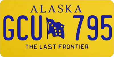 AK license plate GCU795