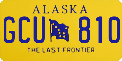 AK license plate GCU810