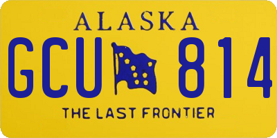 AK license plate GCU814