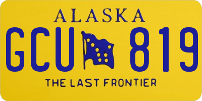 AK license plate GCU819