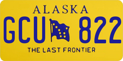 AK license plate GCU822