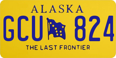 AK license plate GCU824