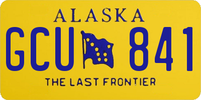 AK license plate GCU841