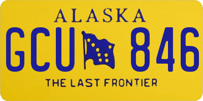 AK license plate GCU846