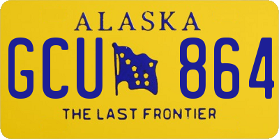 AK license plate GCU864