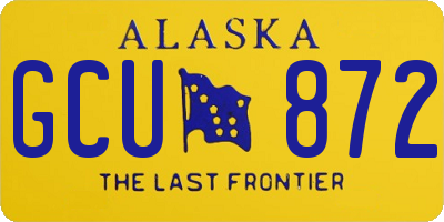 AK license plate GCU872