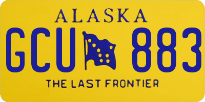 AK license plate GCU883