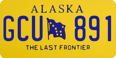 AK license plate GCU891