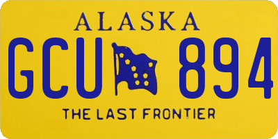 AK license plate GCU894
