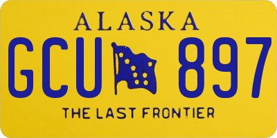 AK license plate GCU897