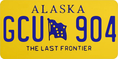 AK license plate GCU904