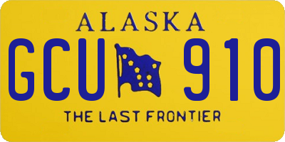 AK license plate GCU910