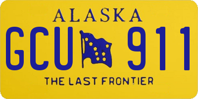 AK license plate GCU911