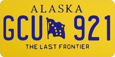 AK license plate GCU921