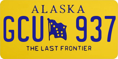 AK license plate GCU937