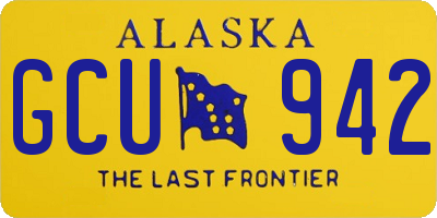 AK license plate GCU942