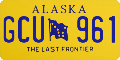 AK license plate GCU961