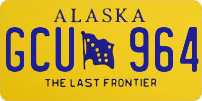 AK license plate GCU964