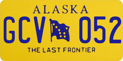 AK license plate GCV052