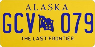 AK license plate GCV079