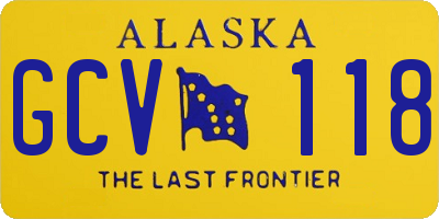 AK license plate GCV118