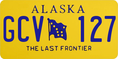 AK license plate GCV127